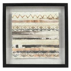 New 🎁 Unbranded Abstract Deckled Shadowbox Framed Wall Art ⭐