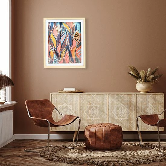 Brand new ๐งจ Unbranded Colorful Leaves Framed Wall Art ๐ฏ - Image 2