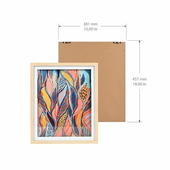 Brand new ๐งจ Unbranded Colorful Leaves Framed Wall Art ๐ฏ - Image 4