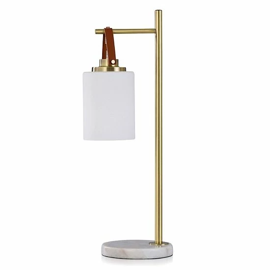 Best reviews of ✔️ Unbranded Sphere Shade Hanging From Brass Frame With Marble Base Desk Lamp ❤️