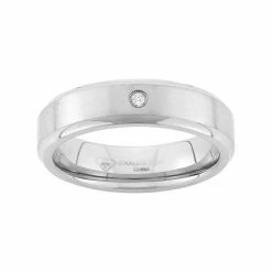 Best reviews of 🛒 Unbranded Diamond Accent Stainless Steel Wedding Band - Men 🎁