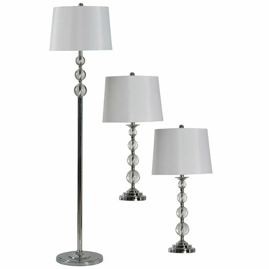 Hot Sale 🧨 Unbranded Circle Table & Floor Lamp 3-piece Set ❤️