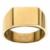 Brand new ✔️ Unbranded Men's Stainless Steel Polished Signet Ring Gold Tone 😉