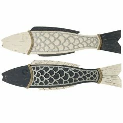 Budget 👏 Unbranded Couple Fish Wall Decor 2-piece Set Light Blue 👍
