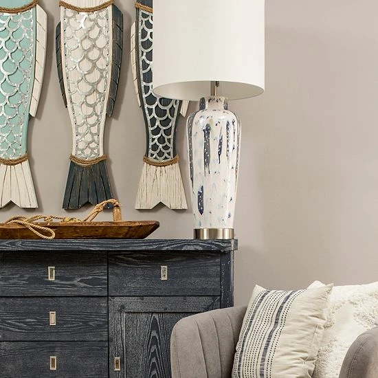 Budget ๐ Unbranded Couple Fish Wall Decor 2-piece Set Light Blue ๐ - Image 2