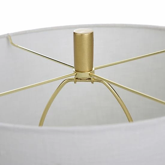 Best deal ❤️ Unbranded Round Transitional Moulded Table Lamp With Gold Body Brass Base 😍 - Image 5
