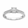 Deals ❤️ Unbranded 10k White Gold 1/4 Carat T.W. Diamond Engagement Ring 😉