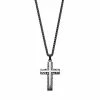 Brand new 👏 Unbranded Men's Stainless Steel Damascus Cross Pendant Necklace 🤩