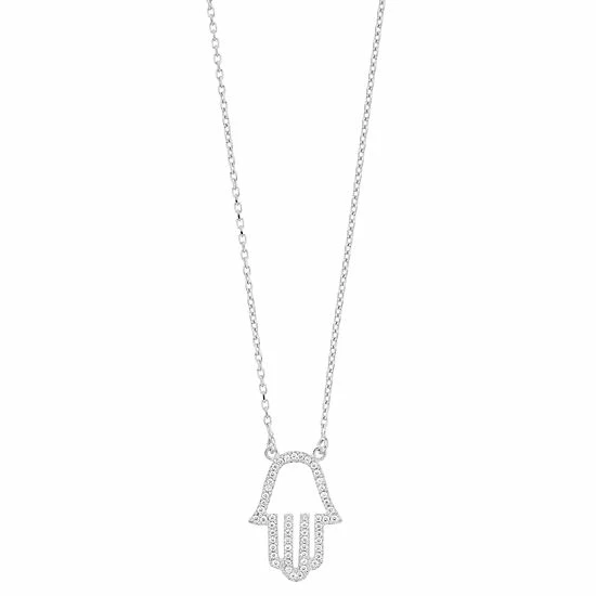 Top 10 ๐ Unbranded Sterling Silver CZ Hamsa Necklace ๐ - Image 3