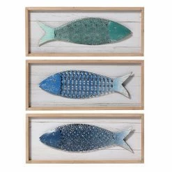 Cheap ✔️ Unbranded School Fish Panel Wall Decor 3-piece Set 🤩