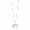 Top 10 🤩 Unbranded Two Tone Sterling Silver Freshwater Cultured Pearl & Lab-Created White Sapphire Elephant Pendant Necklace 🌟