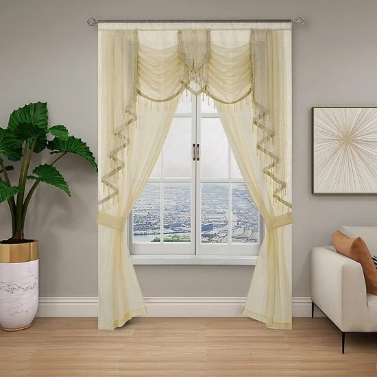 Cheap ❤️ Unbranded Whittier 5-piece Window Curtain Set Gray 🎉
