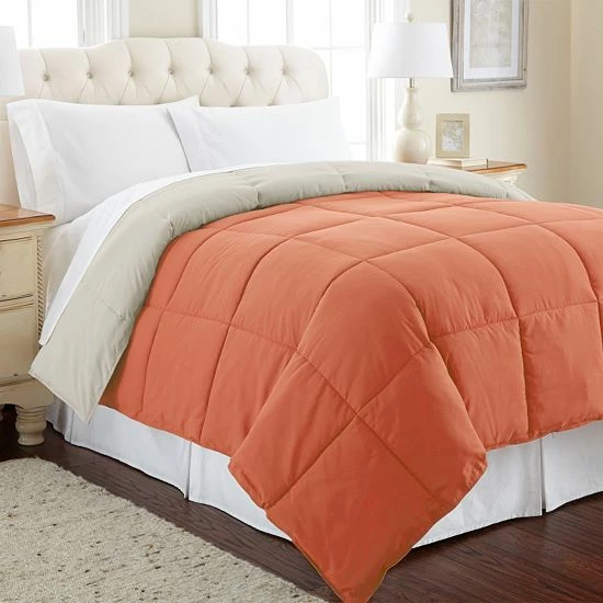 Brand new ๐ฅฐ Unbranded Solid Down-Alternative Reversible Comforter Khaki ๐ - Image 8