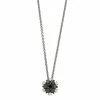Cheap 🔥 Unbranded Sterling Silver 1/10 Carat Diamond Floral Pendant Necklace ❤️