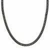 Flash Sale 🛒 Unbranded Men's Gun Metal Brushed Stainless Steel Curb Chain Necklace 😉