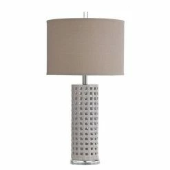 Discount 😀 Unbranded Luxemburg White Glaze Ceramic Table Lamp 🔔