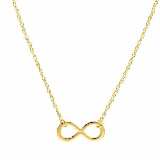Best reviews of 🤩 Unbranded 14k Gold Adjustable Mini Infinity Necklace ✔️
