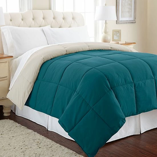 Brand new ๐ฅฐ Unbranded Solid Down-Alternative Reversible Comforter Khaki ๐ - Image 9