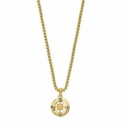 Wholesale 💯 Unbranded Men's Stainless Steel Compass Pendant Necklace ✔️