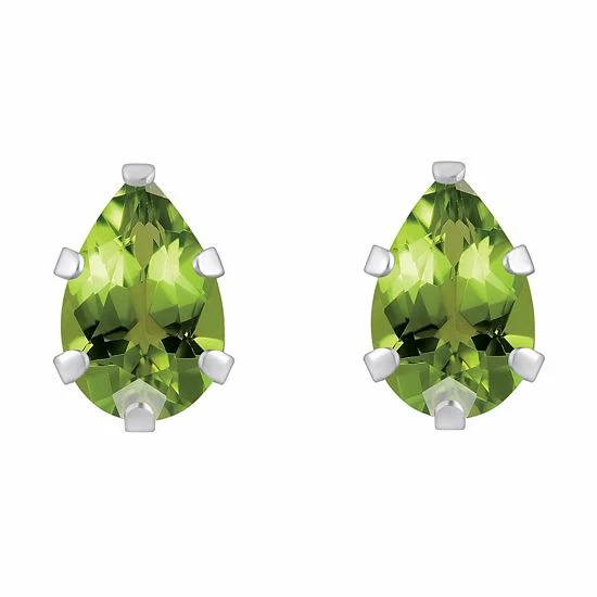 Best deal ๐ Unbranded 10k Gold Pear Shape Peridot Stud Earrings Yellow ๐งจ - Image 2