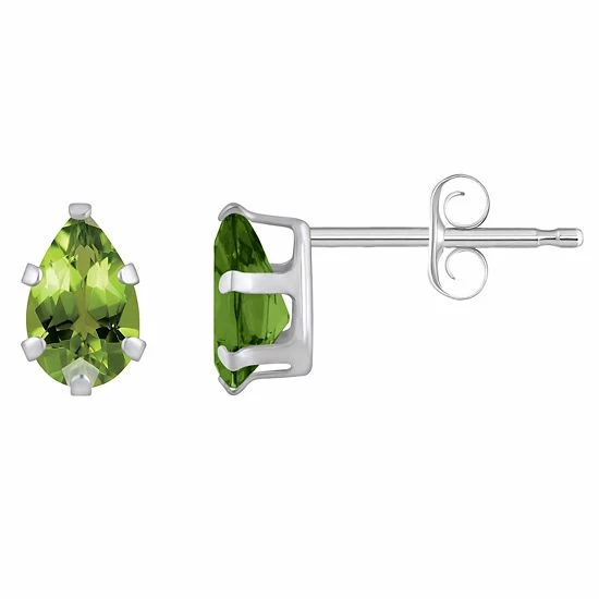 Best deal ๐ Unbranded 10k Gold Pear Shape Peridot Stud Earrings Yellow ๐งจ - Image 5