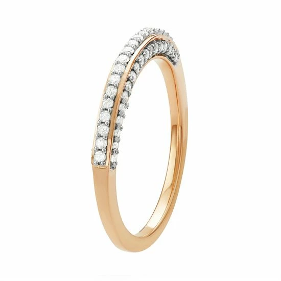 Coupon โค๏ธ Unbranded 14k Gold Over Silver 1/3 Carat T.W. Diamond Wedding Ring 14k Gold Plate ๐ - Image 2