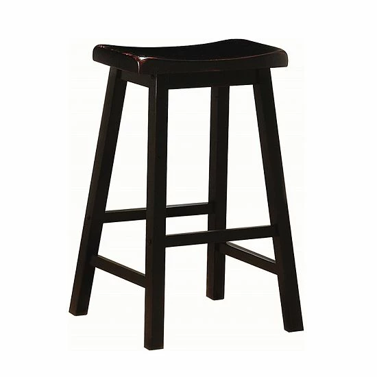 Best deal ๐ Unbranded Scooped Seat Bar Stool 2-piece Set Chestnut ๐ฏ - Image 3