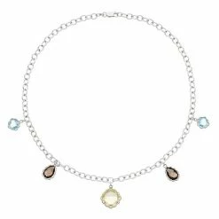 Best Pirce 🥰 Unbranded Sterling Silver Gemstone Charm Necklace ✨