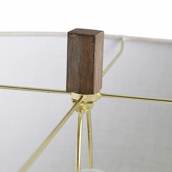 Cheap ๐ Unbranded Brass Ring Table Lamp With Moulded Wood-Like Accents ๐ - Image 5