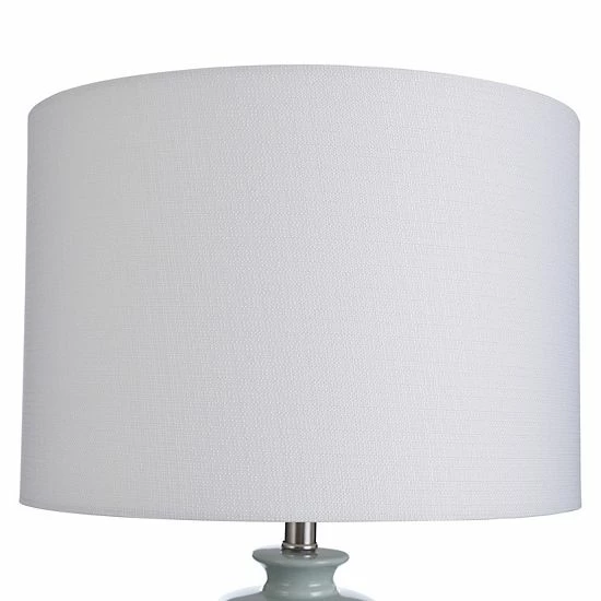 Outlet 🥰 Unbranded Light Blue Round Textured Ceramic Table Lamp 🔥 - Image 3