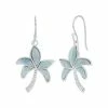 Cheapest 🤩 Unbranded Sterling Silver Larimar Palm Tree Drop Earrings 👍