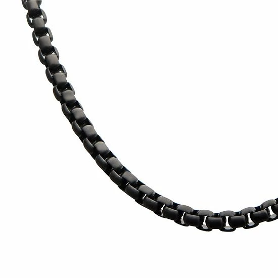 Brand new ⌛ Unbranded Men's Jet Tone Bold Round Box Chain Necklace 😉 - Image 2