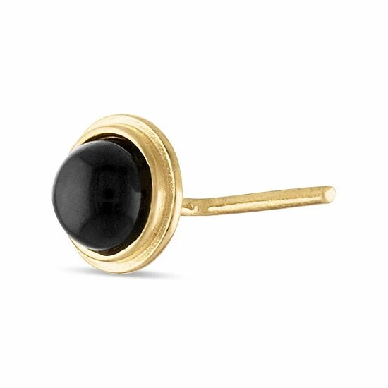 Best Pirce ๐งจ Unbranded 10k Gold Onyx L-Post Nose Stud ๐งจ