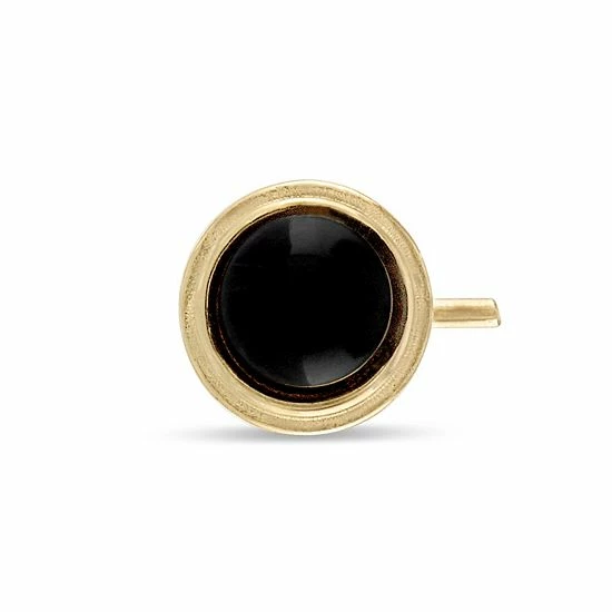 Best Pirce ๐งจ Unbranded 10k Gold Onyx L-Post Nose Stud ๐งจ - Image 2
