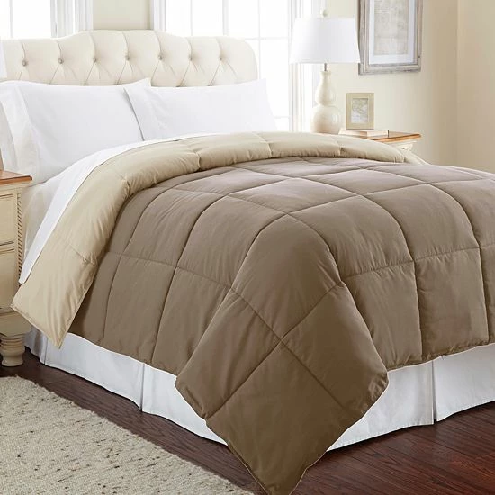 Brand new ๐ฅฐ Unbranded Solid Down-Alternative Reversible Comforter Khaki ๐ - Image 13