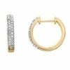 Discount 💯 Unbranded Sterling Silver 1/4 Carat T.W. Diamond Hoop Earrings 🔔