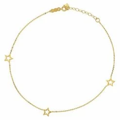 Best deal 🧨 Unbranded 14k Gold Open Star Anklet 🔔