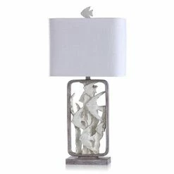 Cheapest 😀 Unbranded Two Tone Framed Tropical Fish Moulded Table Lamp 🔥