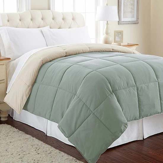 Brand new ๐ฅฐ Unbranded Solid Down-Alternative Reversible Comforter Khaki ๐ - Image 14