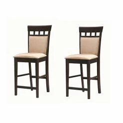 Discount ⭐ Unbranded Gabriel Upholstered Panel Counter Stool 2-piece Set 💯