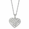 Coupon 😀 Unbranded Sterling Silver Cubic Zirconia Heart Pendant Necklace 🧨