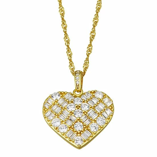 Coupon ๐ Unbranded Sterling Silver Cubic Zirconia Heart Pendant Necklace ๐งจ - Image 2