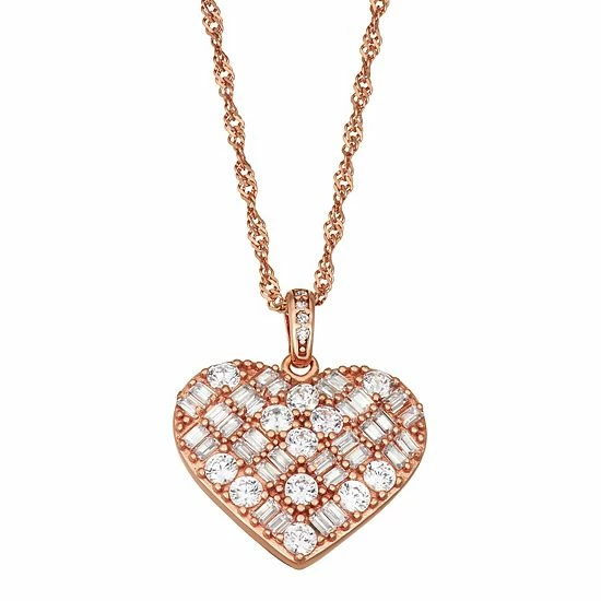 Coupon ๐ Unbranded Sterling Silver Cubic Zirconia Heart Pendant Necklace ๐งจ - Image 4