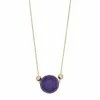 Cheap 🔔 Unbranded 14k Gold Amethyst Bead Necklace 🎉