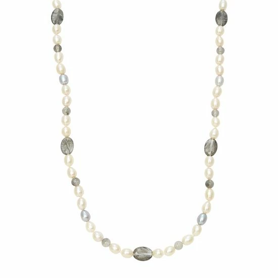 Best reviews of ๐ Unbranded Dyed Freshwater Cultured Pearl & Quartz Sterling Silver Necklace ๐