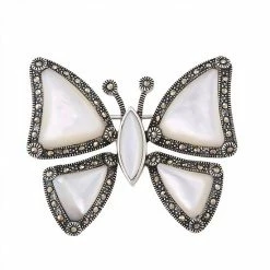 Coupon 👏 Unbranded Sterling Silver Marcasite Butterfly Pin 🤩