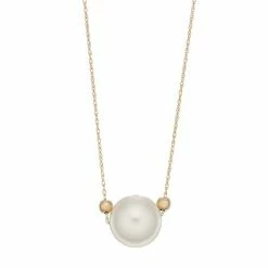 Outlet 🌟 Unbranded 14k Gold Freshwater Cultured Pearl & Bead Necklace 🥰
