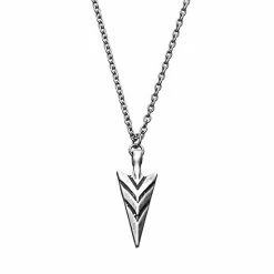 Outlet 🛒 Unbranded Men's Stainless Steel Arrowhead Pendant Necklace 🎉