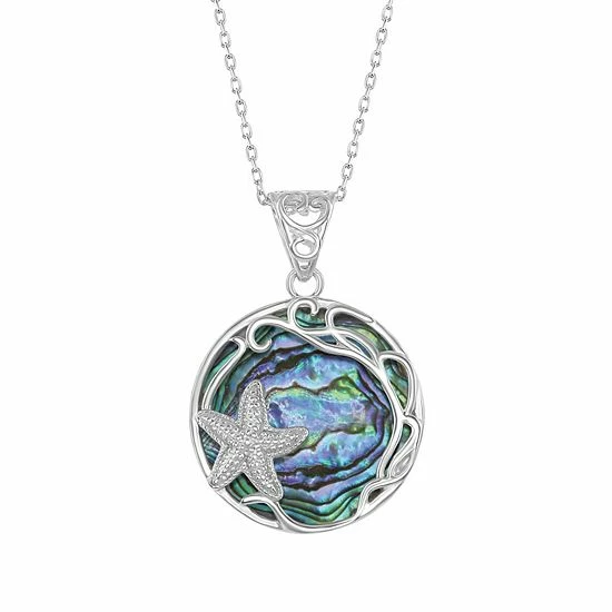 Cheapest ๐ Unbranded Sterling Silver Abalone Starfish Necklace ๐