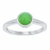 Wholesale 👏 Unbranded Sterling Silver Genuine Jade Solitaire Ring ❤️